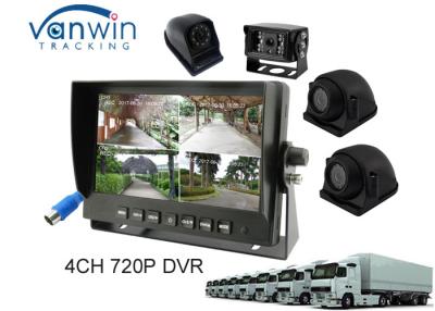 China 7'' Quad AHD DVR TFT Car Monitor Support 4PCS 720P Cameras HDD Recording for sale