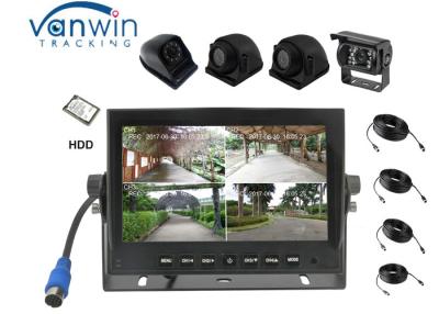 China New Arrival 4 Channels HD car Monitor 7 Inch Reversing System with 4 cameras inputs for sale