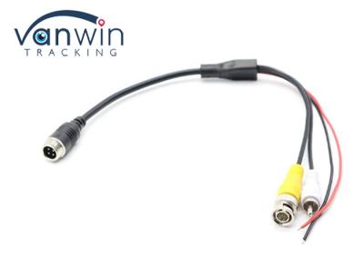 China 4 Pin M12 Aviation Female To RCA BNC Adapter Cable for sale