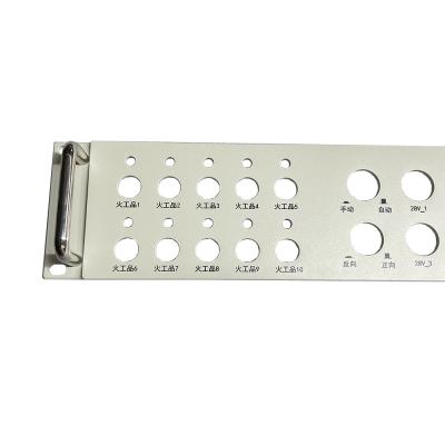 China Mobile Aluminum Sheet Metal Fabrication Parts Audio Power Amplifier Panel for sale