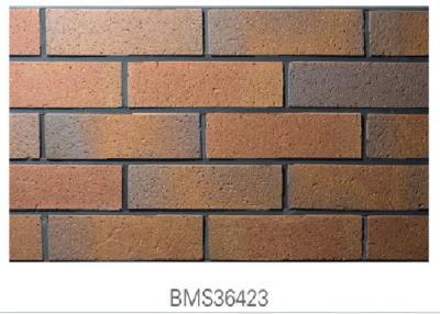中国 無光沢の終わりの表面の外部の煉瓦ベニヤは外の壁のための粘土にパネルをはめます 販売のため
