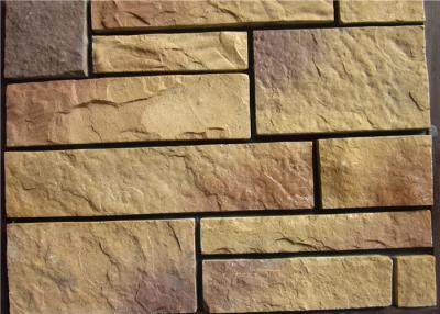 China Piedra artificial colorida de la pared de la textura ligera falsa con sabor original rico en venta