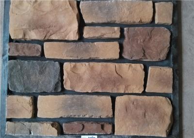 China Classical Style Wateproof Faux Exterior Stone , Faux Veneer Stone Panels For Home Building for sale