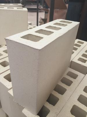 China Cream Yellow Five Holes Large Hollow Blocks , Hollow Clay Brick Compressive Strength for sale