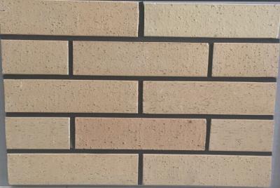 China Solid Wire Cut Outdoor Brick Paneling , Brick Veneer Panels Exterior 12mm Thickness for sale