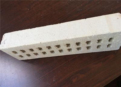 China Pure White Multi Holes Perforated Clay Bricks Anti - Freeze 35% Void Ratio for sale