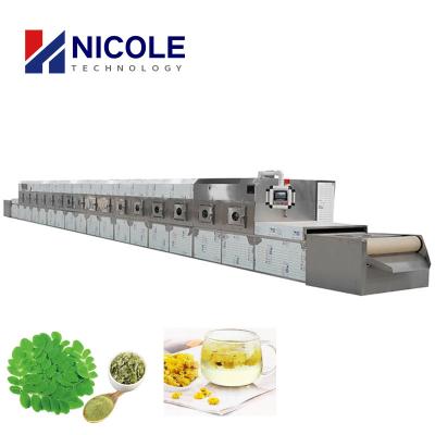 China 20kw Microwave Green Tea Drying Machine Flower Tea Sterilizing CE Certificed for sale