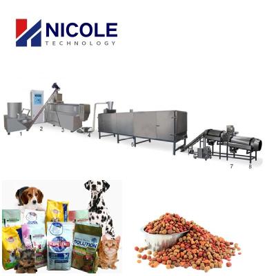 China Automatic Pet Food Production Line Industrial Small Dog Food Extruder Machine for sale