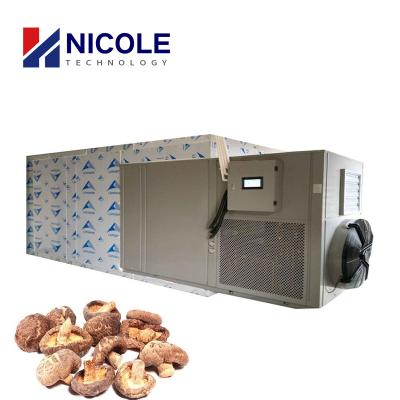 China Industrial Mushroom Drying Machine PLC Control Hot Air Circulating Heat Pump for sale
