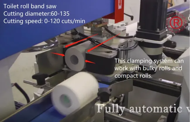 Toilet Paper Kitchen Towel Automatic Band Saw Cutting Machine