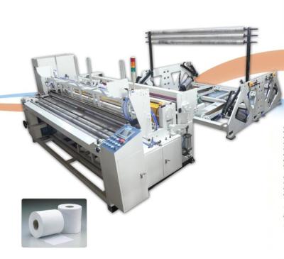 Chine Chaîne de production de papier hygiénique de PLC de SIEMENS, grande vitesse de minute de la machine 250m/de rebobinage de papier hygiénique à vendre
