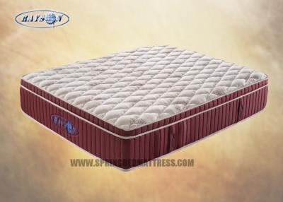 China Luxurious Gel Memory Foam Encased Mattress / Pocketed Spring Mattress for sale