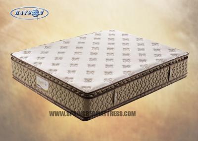 China Box Coil Twin Size Pillow Top Mattress Topper , Twin Pillow Top Mattress Pad for sale