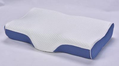 China Orthopedic Memory Foam Pillow 50kg/m3 Knitted Fabric Cover for sale