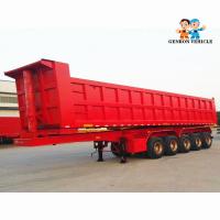 China Air Suspension Pull Behind Q235 37m3 40 Foot Dump Trailer for sale
