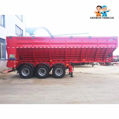 China Used To Delivery Coal Heavy Duty V - Type  Self - Propelled Dumping Trailer 60T 3 Axles for sale