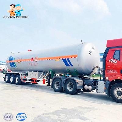 China Três reboque de 40 toneladas do petroleiro do Lpg Q345R ASME dos eixos 40000L semi à venda