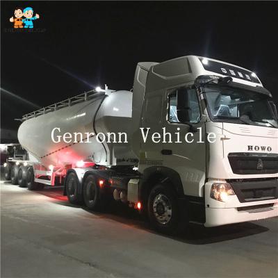 China Mechanical Suspension 4 Axles 45M3 Cement Tanker Trailer for sale