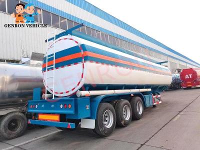 Chine 40000 litres de remorque liquide FUWA 13T Axle Fuel Tank Trailer de bateau-citerne à vendre