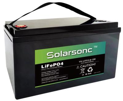 China 12.8 V 100ah Lifepo4 Battery For Golf Cart Bluetooth Iron Phosphate Battery for sale