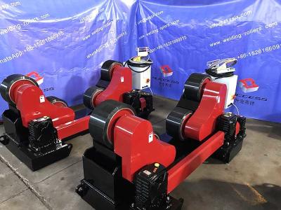 China Automatic Heavy Duty Tank Pipe Welding Rollers, Self Adjustment 45000lbs Capacity PU Wheel for sale