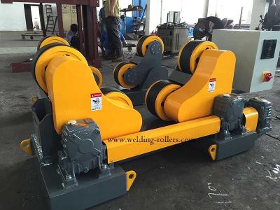 China Wind Tower Tank Turning Rolls, 30T Automatic Self Aligning Pipe Rotators For Welding for sale