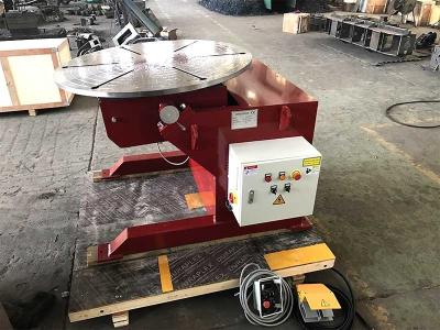 China Welding Rotating Table 1000kg Welding Positioners Remote Hand Control Box for sale