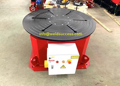 China Horizontal 10T Welding Positioner Turntable With Hand Control Box for sale
