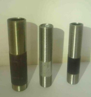 China galvanized long screwed steel pipe nipples with Russian standard for sale