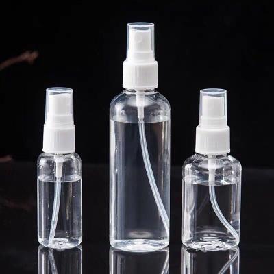 China 30ml 50ml 60ml 100ml Empty PET Pabrik Plastic Alcohol Spray Botol Plastik Pet Bottles for sale
