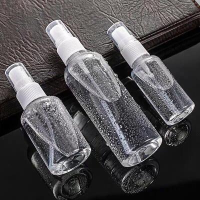 China Manufacturer Fine Clear Empty 30ml 50ml 60ml 100ml PET Mist Spray Bottle For Alcohol Gel Hand Sanitizer for sale