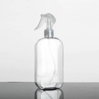 China Empty 500ml clear PET plastic shampoo wash hand lotion pump bottle for sale
