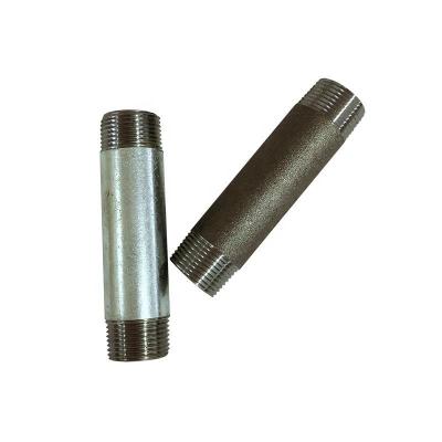 China 1/2-8 Black and galvanized carbon steel pipe nipple for pipe furniture for sale