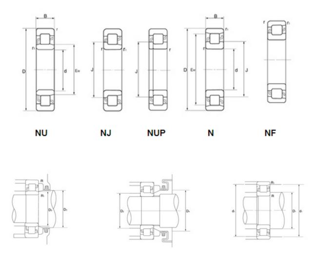 N/NU/NJ N211 cylinderical roller mill bearing manufacturer in China
