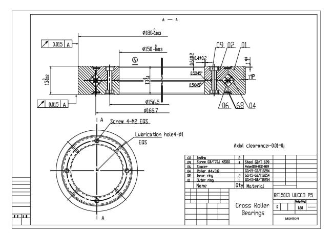 crossed roller bearing factory