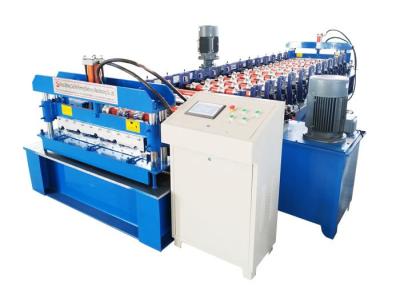 China Hydraulic Color Steel Corrugated And Trapezoidal Roofing Sheet Metal Roll Forming Machines for sale