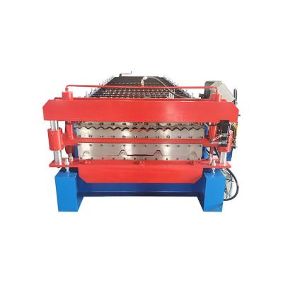 China Metal Building Materials Roofing Sheet Making Machine Double Layer for sale