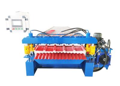 China 2 Types Iron Sheet Making Machine , Profile Roll Forming Machine 16 Rows Rollers for sale