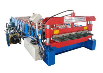 China High Rib Hydraulic IBR Making Machine , Corrugated Metal Roofing Machine Chain Size 20mm for sale