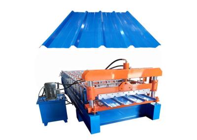 China Building Material Roofing Sheet Roll Forming Machine With 10-15 Rows Roller Station for sale
