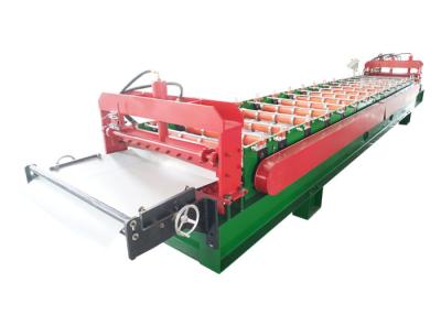 China Flat Rib Roofing Sheet Roll Forming Machine Weight 3.5 Ton With Hydraulic Curving Function for sale