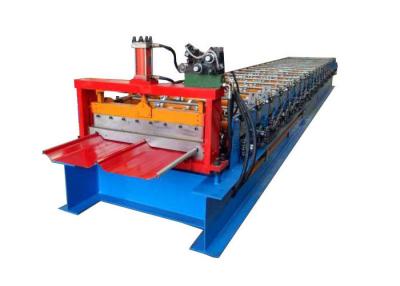 China Cr12 Cutter Standing Seam Roll Forming Machine Self Lock Plate Feeding Thickness 0.3-0.9mm for sale