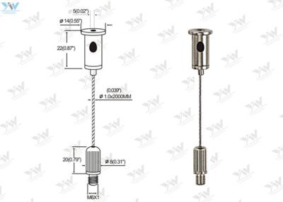 China Completely Adjustable Light Hanging Kit LED Panel Light Suspension Kit for sale