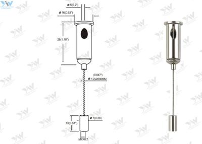 China Hardware de montaje colgante ajustable de las colocaciones de la luz del alambre de la suspensión de los equipos en venta