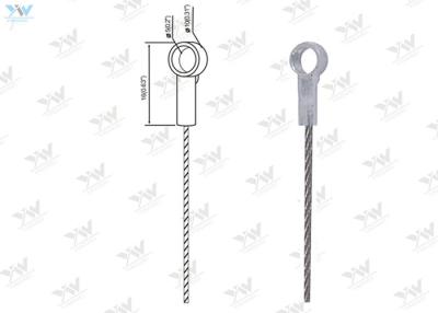 China Fuse Cut Ended Stainless Wire Lifting Slings , Eyelet Terminals Wire Rope Assemblies for sale