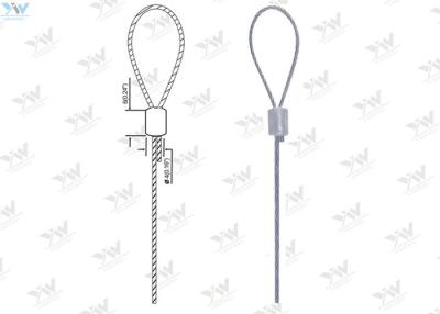 China Color plata seguro de acero galvanizado hondas fundido a troquel de la cuerda del cable de la cuerda de alambre del extremo del lazo en venta