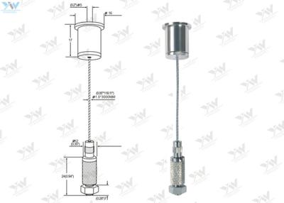 China Jogo da suspensão do painel do diodo emissor de luz da elevada precisão/prendedor de bronze do cabo com fechamento de segurança à venda