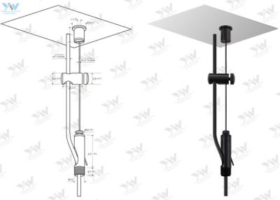China Power Feed Steel Wire Hanging Systems With Cable Holder Applied Linear Light for sale