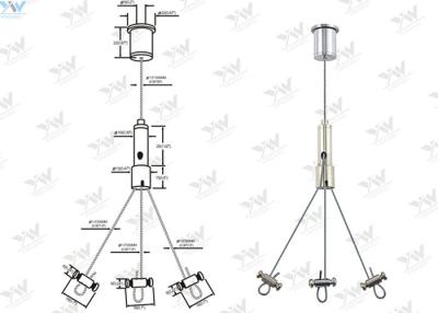 Chine Kit de suspension de fil de pot d'usine de trois jambes, kit accrochant réglable de pot de fleur à vendre