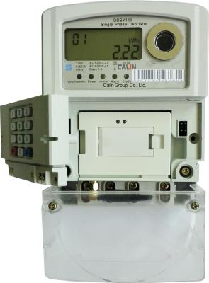 China Remote Control STS Prepaid Meters 3X240V Single Phase Watt Hour Meter Back - End for sale